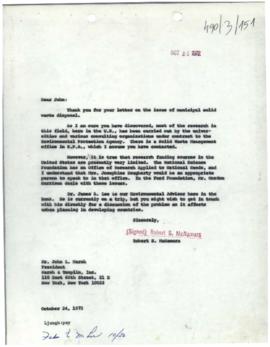 President's papers - Robert S. McNamara Chronological files - (outgoing) - Chrons 30