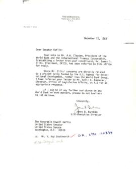 Clausen Papers - United States Congress Correspondence - Correspondence 05