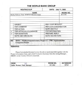 Madhya Pradesh [MP] Forestry - India - Credit 2700, Credit P862 - P010506 - Implementation Comple...