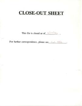 United Nations Education Scientific and Cultural Organization [UNESCO] - Correspondence - Volume 1