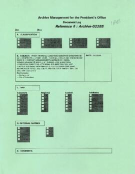 President Wolfensohn - Board of Executive Directors - Informal Luncheon - Executive Directors - A...