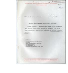 Waste and Water - Project Monitoring - 1973 / 1977 Correspondence