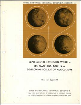Von Oppenfeld, Horst - Articles and Speeches (1966) - 1v