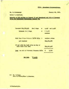 Deutsche Bundesbank - Bonds - Borrowing - 25 Million Dollars - 4 1/2 percent - 1959 - Correspondence