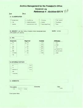 President Wolfensohn - Briefing Book for President's Meetings and Events - Omar Kabbaj - Presiden...
