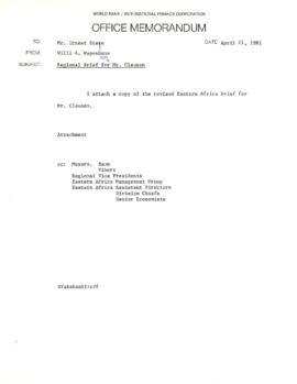 Briefing Papers: Eastern Africa Region - Briefings 01