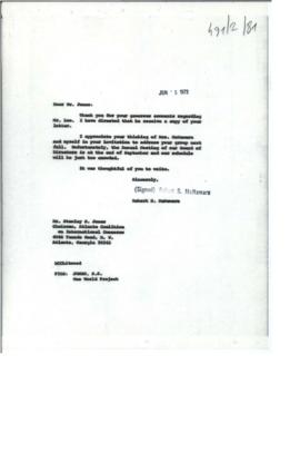 President's papers - Robert S. McNamara IPA Chronological files (outgoing) - Chrons 09