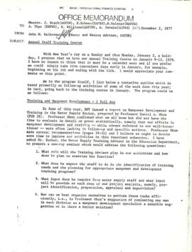 Waste and Water - Training Courses - 1976 / 1977 Correspondence