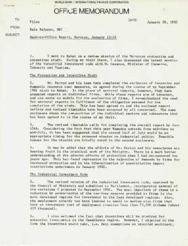 Bela Balassa's chron files - January 1982