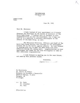 Country Files- Nicaragua - Correspondence - Volume 1