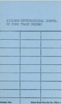 Liaison - International Confederation of Free Trade Unions - Volume 01
