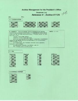 President Wolfensohn - Briefing Materials for President's Speeches - Video Recording (Not the Act...