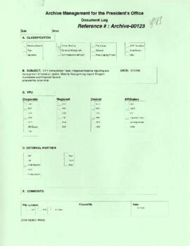 President Wolfensohn - Briefing Book for President's Meetings and Events - Corporate Management -...