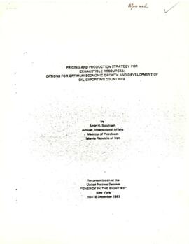 Iran - General - General Correspondence - Volume 1