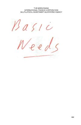 Development Policy - Policy Review Committee [PRC] - Basic Needs - January 1978 - December 1978