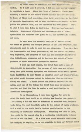Records of President Eugene R Black - 1952 Travel - Travel 03