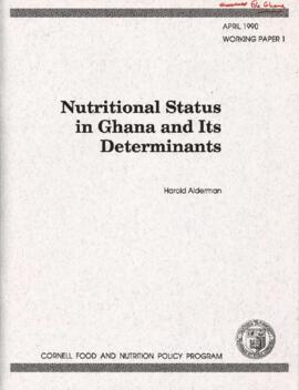 Ghana - Nutrition Country File - Correspondence - Volume 1