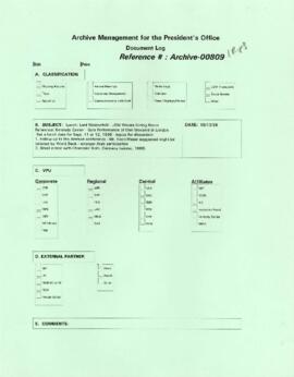 President Wolfensohn - Briefing Book for President's Meetings and Events - Luncheon - Lord Weiden...