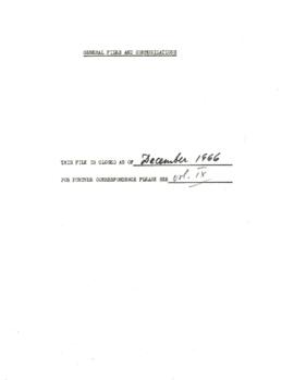 Operational - Development - General - Correspondence - Volume 8