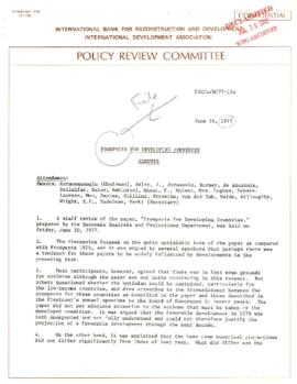 Development Policy - Policy Review Committee [PRC] - Issues Papers Catalog of Policy and Issues P...