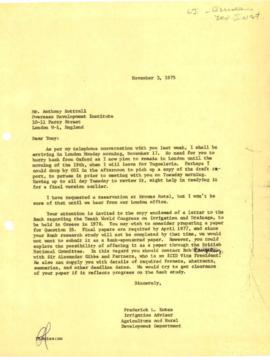 Bank Administration and Policy : Overseas Development Institute - 1975 / 1977 Correspondence - Vo...