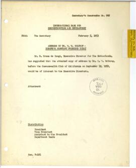 Holtrop, M. W. - Articles and Speeches (1953) - 1v