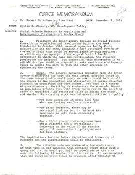 Development Policy - Policy Review Committee [PRC] - Population - June 1973 - December 1975