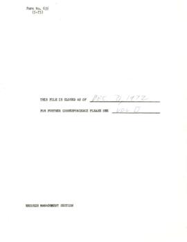 United Nations Fund for Population Activities [UNFPA] - Liaison File - Volume 01