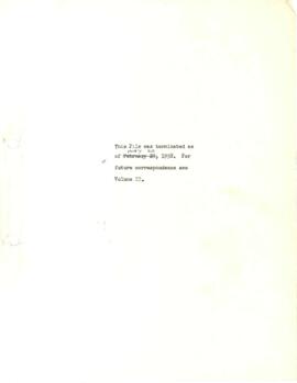 Operational - Development Banks - General - Correspondence - Volume 1