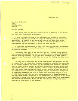 Research - Energy 1975 / 1977 Correspondence - Volume 1