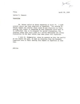 Economic Committee Papers - Argentina - Files - Andrew M Kamarck