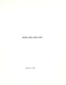 Briefing Papers: Western Africa Region - Briefings 01