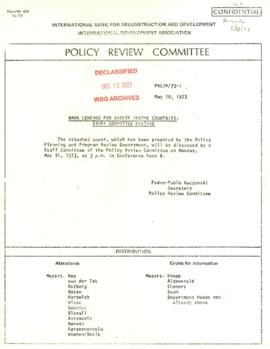 Development Economics and Chief Economist [DEC] - Policy Review Committee - PRC/M/73-1, PRC/M/73-...