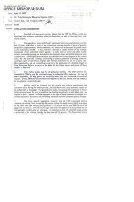 Subject Files: Country Files - China - Correspondence 01
