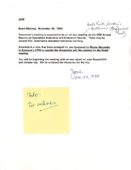 President Wolfensohn - Board of Executive Directors - Meeting with Executive Directors - Annual R...