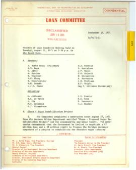 Loan Committee - Minutes - 1971