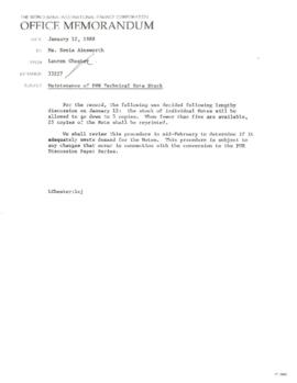 Population, Health and Nutrition [PHN] - General - 1988 Chronological File - Volume 1