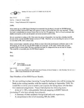 Shelton H. Davis - 1999 - 2003 Chronological File