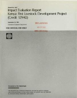 Kenya - Livestock Development Project (01) - Credit 0129 - P001228 - Impact Evaluation Report - R...