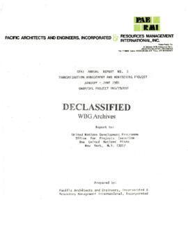 Transmigration Management and Monitoring Project - January - June 1981 - UNDP/OPE Projects INS/79...