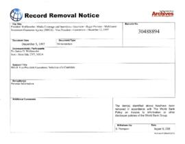 President Wolfensohn - Media Coverage and Interviews - Interview - Roger Pruneau - Multilateral I...