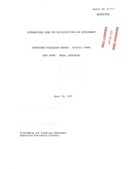 Power - Argentina - Servicios Electricos del Gran Buenos Aires [SEGBA] - Chapter 2 - 1972