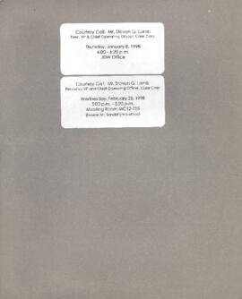 President Wolfensohn - Briefing Book for President's Meetings and Events - Courtesy Call - Steven...