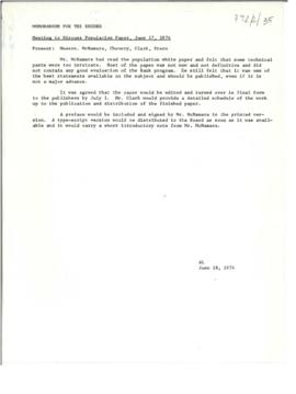 President's papers - Robert S. McNamara Memoranda for the Record - Memoranda 08