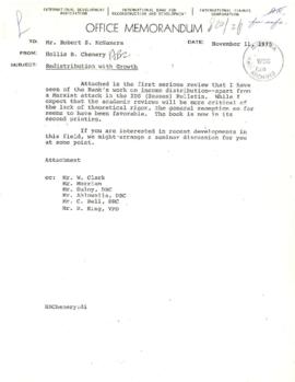 VPD - Director, Development Policy - McNamara File - September - November 1975 - Folder 7