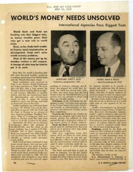 Criticism on Bretton Woods - July through August 1949