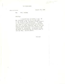 Clausen Papers - United States Congress Correspondence - Correspondence 01