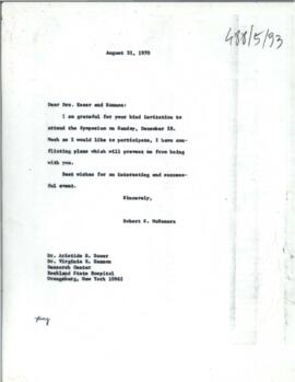 President's papers - Robert S. McNamara Chronological files - (outgoing) - Chrons 15