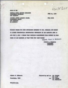President's papers - Robert S. McNamara Chronological files - (outgoing) - Chrons 28