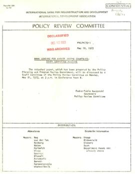 Development Economics and Chief Economist [DEC] - Policy Review Committee - PRC/M/73-1, PRC/M/73-...